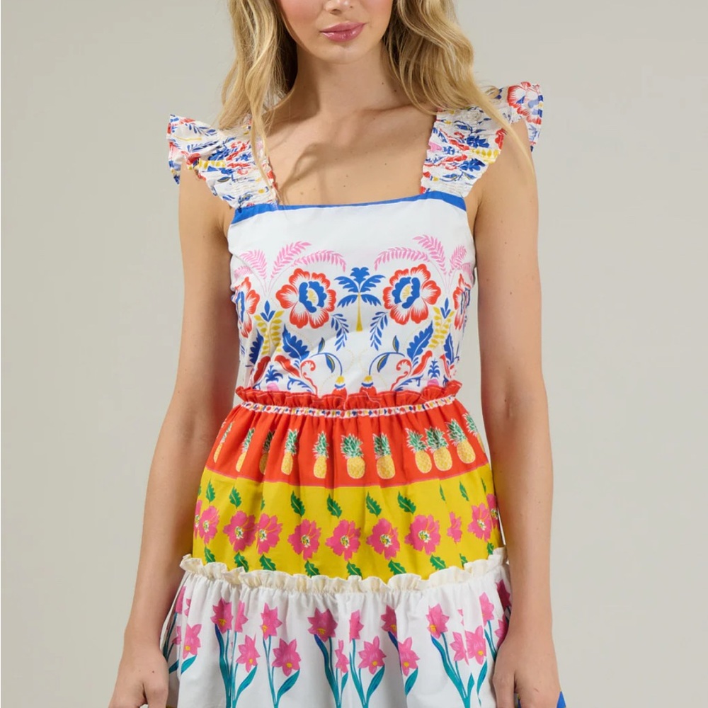 Sugarlips Floral Multicolor Mini Dress